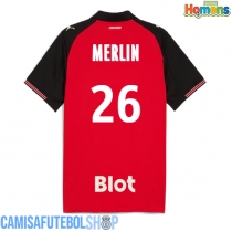 Camisa de time de futebol Stade Rennais Quentin Merlin #26 Replicas 1º Equipamento 2025-26 Manga Curta